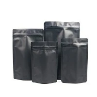 Sacos Ziplock de plástico preto